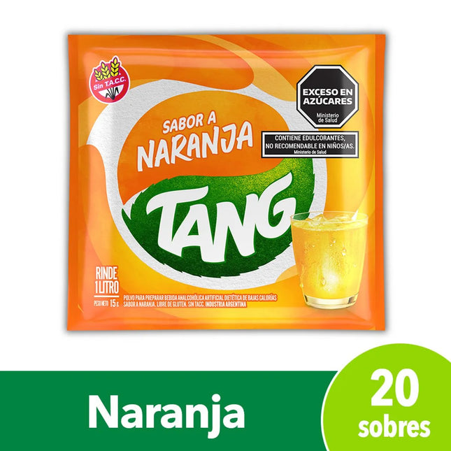 Jugo en polvo Naranja Tang, 15 g / 0.52 oz (Caja de 20 unidades)
