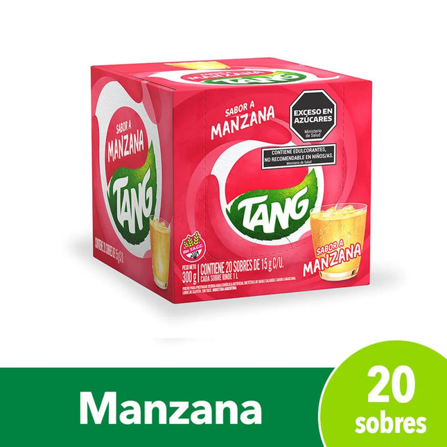 Jugo en polvo Manzana Tang, 15 g / 0.52 oz (Caja de 20 unidades)