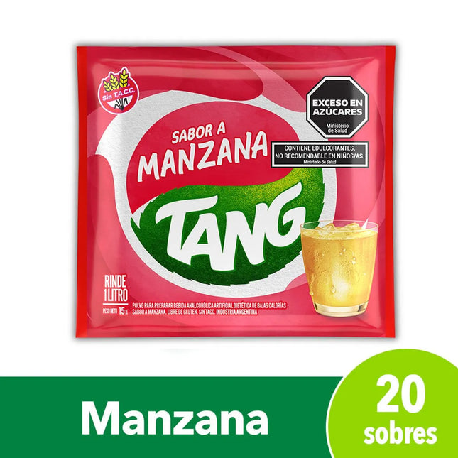 Jugo en polvo Manzana Tang, 15 g / 0.52 oz (Caja de 20 unidades)