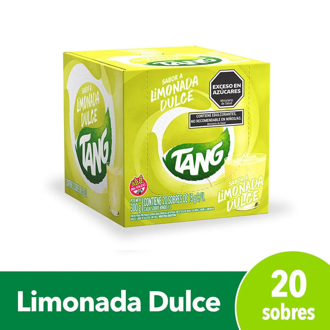 Jugo en polvo Tang Limonada Dulce 15 g / 0.52 oz (Caja de 20 unidades)