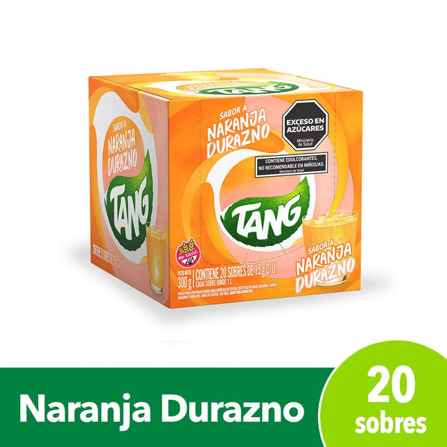 Jugo en polvo Naranja y Duranzo Tang, 15 g / 0.52 oz (Caja de 20 unidades)