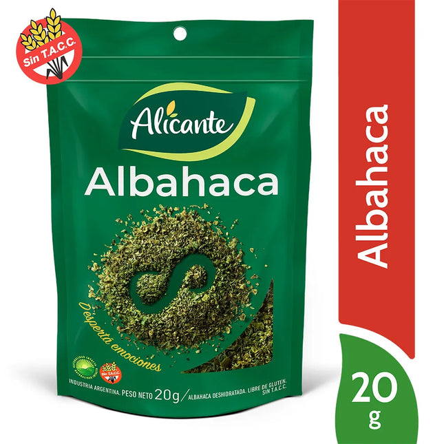 Albahaca Alicante Sin TACC 20 g – Envío internacional