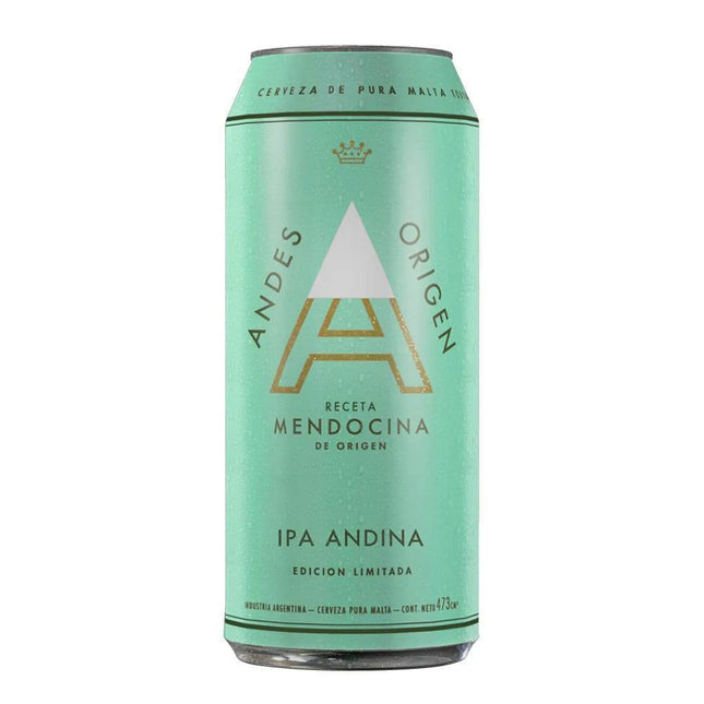 Cerveza Andes Origen IPA Andina, 473 ml / 99,88 oz (Pack de 6) Edicion Limitada
