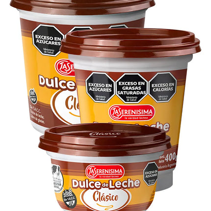 La Serenisima Dulce de Leche Classic Soft Recipe No TACC, 14.1 oz / 400 g