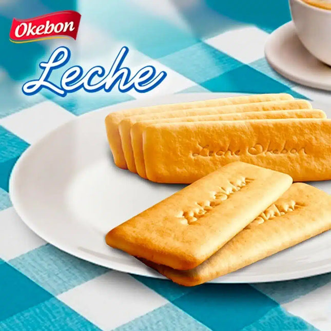 Galletitas Dulces Okebon Leche, 165 g / 5,82 oz pack por 3 unidades