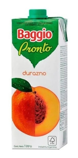 Baggio Pronto Durazno 1 Litro – Envío internacional