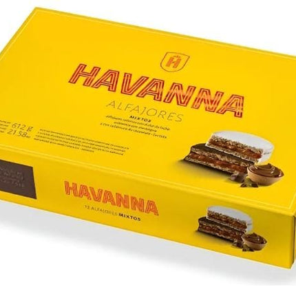 Alfajor Havanna Mixto, Blanco y Negro, 612 g/ 21.58 oz (Box of 12)
