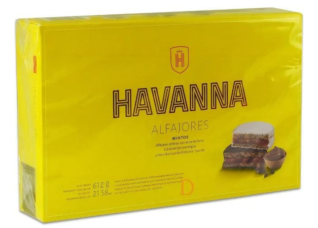 Alfajor Havanna Mixto, Blanco y Negro, 612 g/ 21.58 oz (Box of 12)