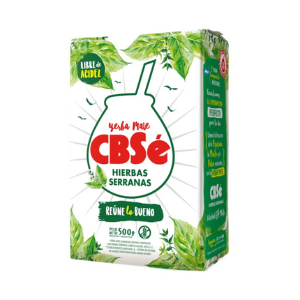 Yerba Mate CBSe Hierbas Serranas 500 g – Yerba saborizada con hierbas naturales