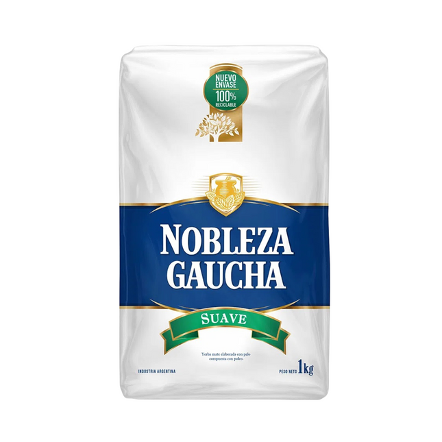 Nobleza Gaucha Yerba Mate Suave Soft Con Palo 1 kg / 35.2 oz