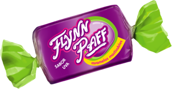 Flyn Paff Grape Flavored Candies Without TACC, 560 g / 19.75 oz (Box of 70 units)